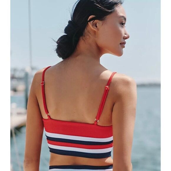 New Beach Riot Mae Top in America Color Block Size L - Picture 3 of 11